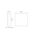 Mi-Light B3 4-Zone Panel Remote RGBW (2.4G) - Image 5