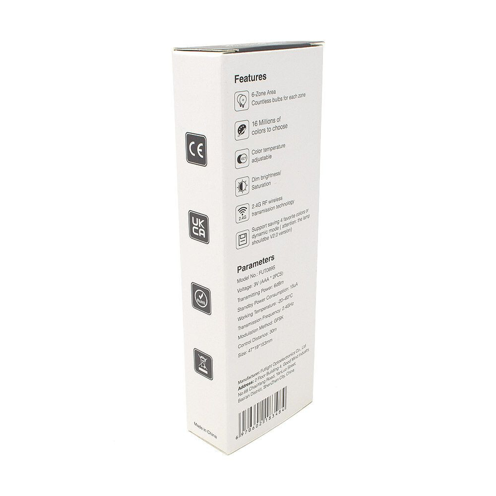 Mi-Light FUT089 RGB+CCT Remote 8 Zone (2.4G) - Image 8