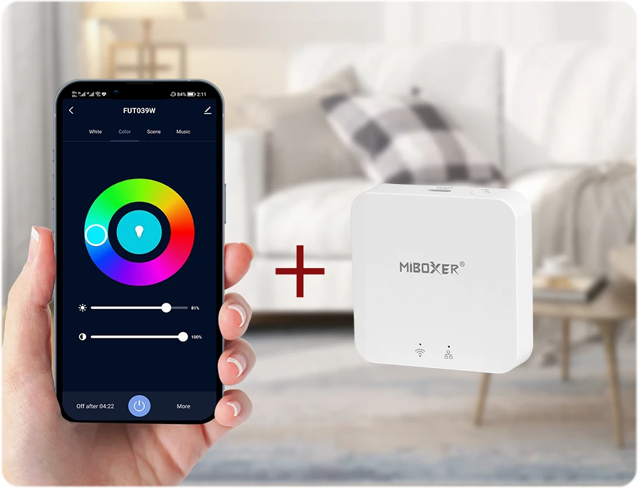Mi-Light FUTT02ZR 50W RGB+CCT LED Floodlight (Zigbee 3.0+2.4G) - Image 3