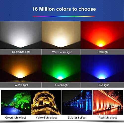 Mi-Light FUTT07 100W RGB+CCT Floodlight (2.4GHz) - Image 8