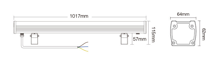 Mi-Light RL2-48 48W RGB+CCT Wall Washer Light (2.4GHz DMX512) - Image 4