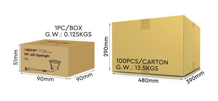 Mi-light SL4-12 3W RGBW LED Spotlight - Image 8