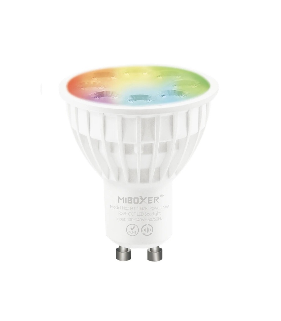Mi-Light FUT103ZR 4W GU10 RGB+CCT LED Spotlight (Zigbee 3.0 + 2.4G)