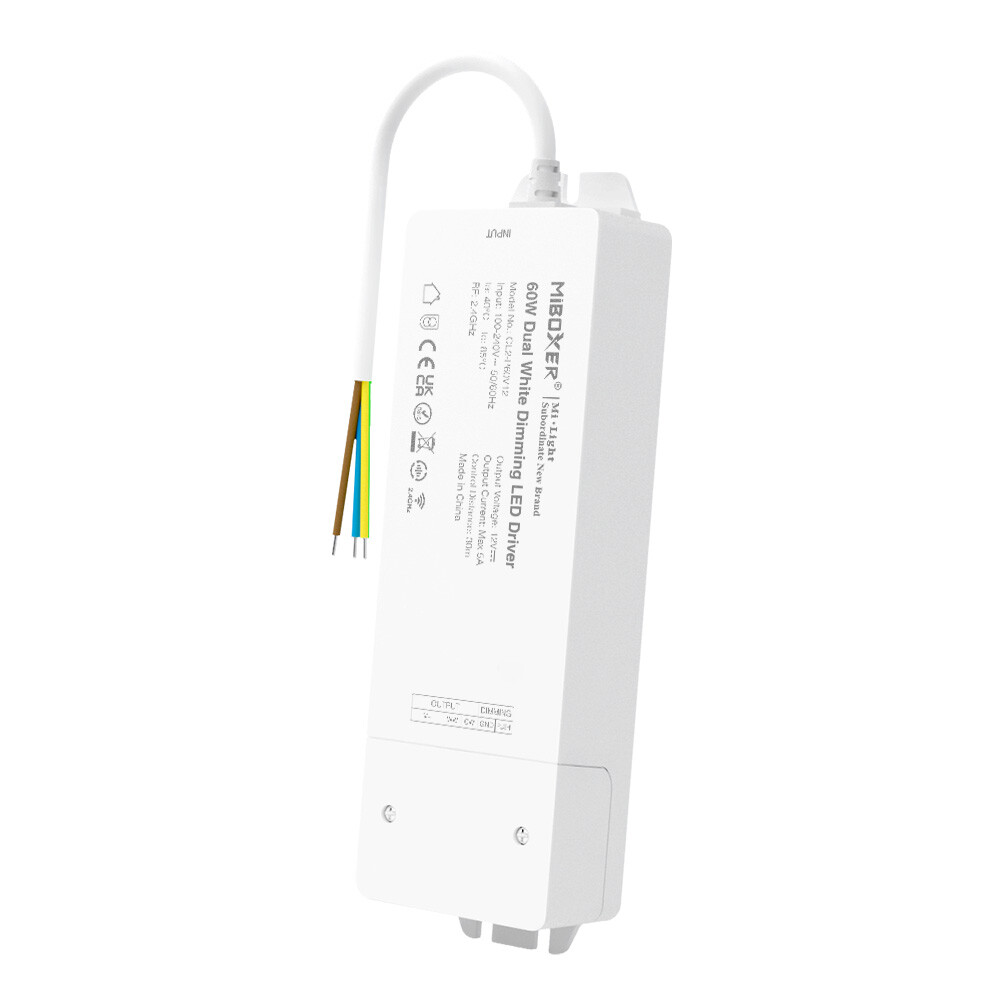Mi-light CL2-P60V12 60W Kaksoisvalkoinen LED-himmenninohjain + PUSH (2.4G)