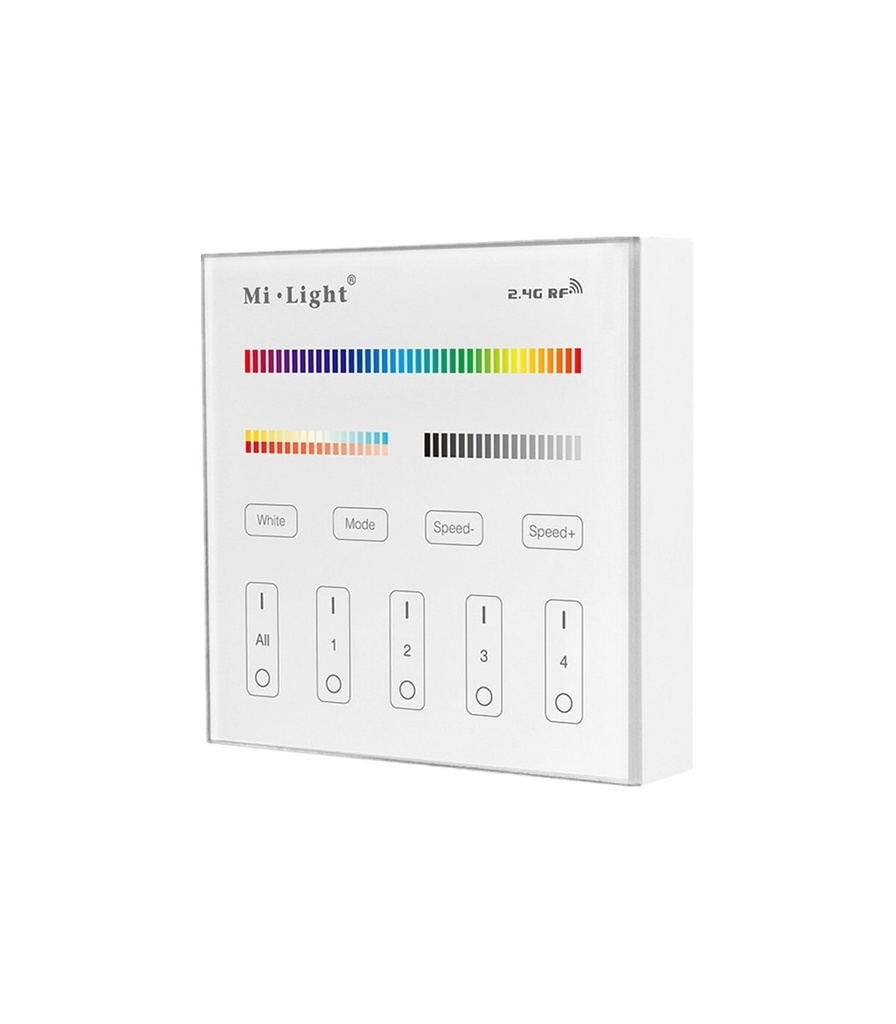 Mi-light B4 4-Zone panelfjernbetjening RGB+CCT (2.4G)