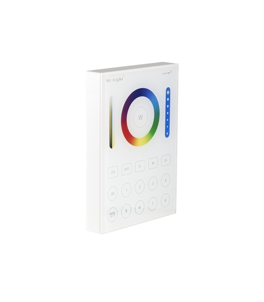 Mi-light B8 8-alue Smart Panel -kaukosäädin RGB+CCT (2.4G)