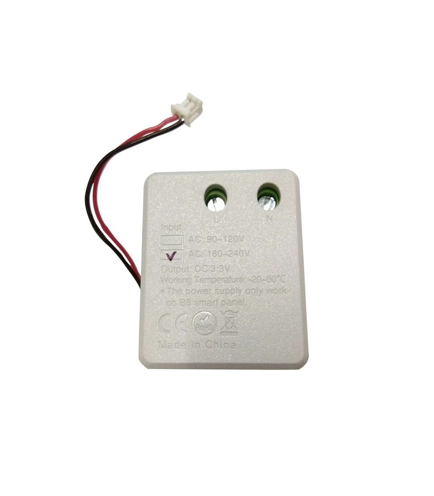 Mi-Light vægpanel strømforsyning 180-240V adapter B8P
