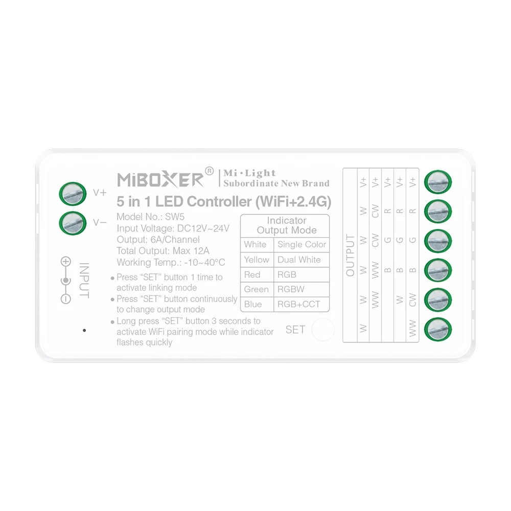 Mi-Light SW 5-in-1 LED Controller (WiFi+2.4G)