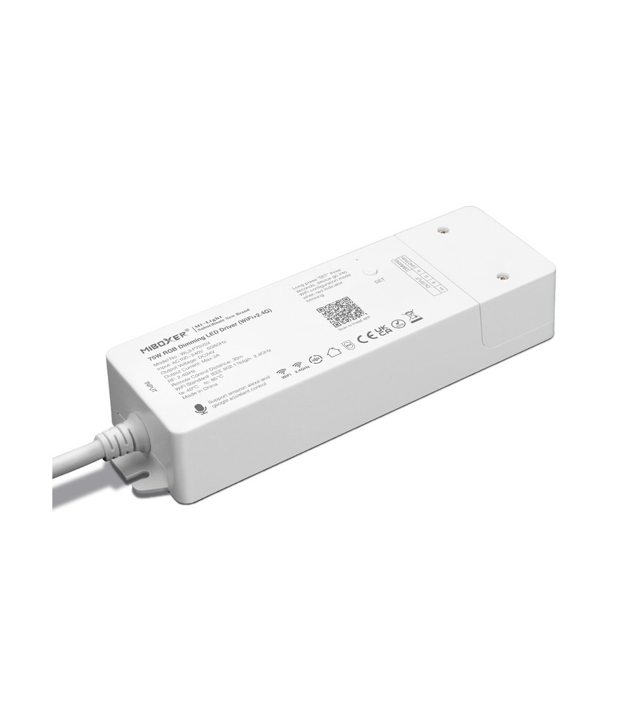 Mi-Light WL3-P75 75W WiFi RGB-controller med indbygget strømforsyning (Wi-Fi + 2,4G)