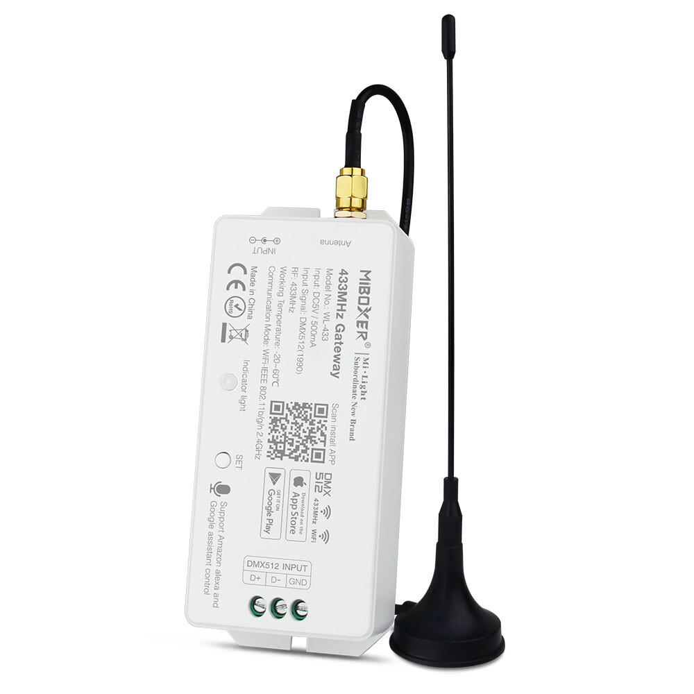 Mi-Light WL433 433MHZ Gateway (LoRa 433MHz, DMX512)