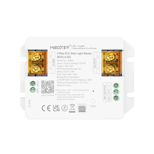 Mi-Light BS64 2-wire PLC Stair Light Master (BLE+2.4G)