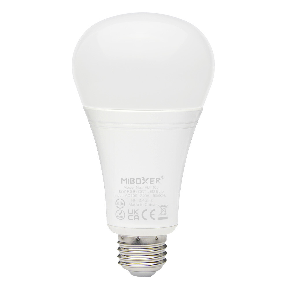 Mi-Light FUT105 E27 12W RGB+CCT LED-lampa (2.4G)